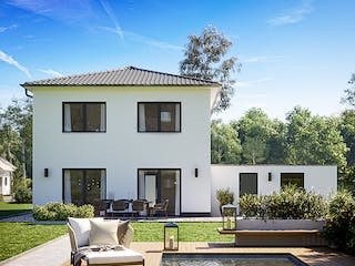 Fertighaus STADTVILLA MEO von Kern-Haus Chemnitz Schlüsselfertig ab 299900€, Stadtvilla Außenansicht 1