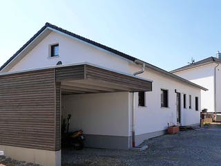 Fertighaus Bungalow 97 von Kielwein Holzbau Schlüsselfertig ab 242500€, Bungalow Außenansicht 1