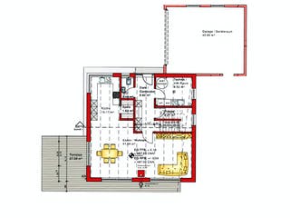 Fertighaus Stadtvilla 149 von Kielwein Holzbau Schlüsselfertig ab 372500€, Stadtvilla Grundriss 1