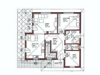 Fertighaus Kircher von Iller-Haus Schlüsselfertig ab 169000€, Bungalow Grundriss 1