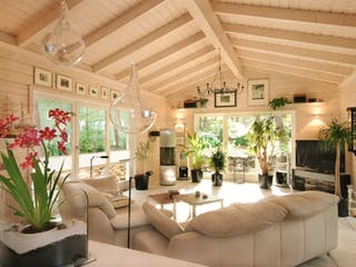 Fertighaus Kirschlorbeer von Stommel Haus, Blockhaus Innenansicht 9