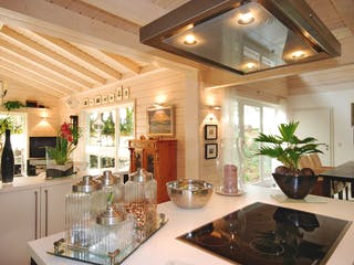 Fertighaus Kirschlorbeer von Stommel Haus, Blockhaus Innenansicht 10