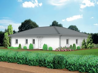 Massivhaus Klassik 125 von F.C. Nüdling Fertigteiltechnik Schlüsselfertig ab 250050€, Bungalow Außenansicht 3