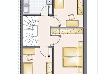 Massivhaus Klassik von F.C. Nüdling Fertigteiltechnik Schlüsselfertig ab 258400€, Satteldach-Klassiker Grundriss 2