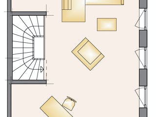 Massivhaus Klassik von F.C. Nüdling Fertigteiltechnik Schlüsselfertig ab 258400€, Satteldach-Klassiker Grundriss 3