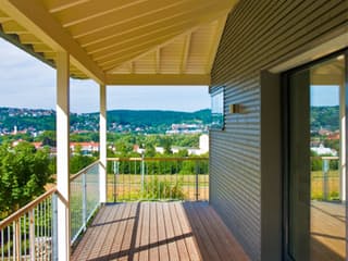 Fertighaus Klassische Bungalow von Bau-Fritz Schlüsselfertig ab 580000€, Bungalow Außenansicht 6