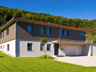 Fertighaus Klassische Bungalow von Bau-Fritz Schlüsselfertig ab 580000€, Bungalow Außenansicht 1