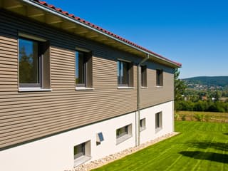 Fertighaus Klassische Bungalow von Bau-Fritz Schlüsselfertig ab 580000€, Bungalow Außenansicht 7