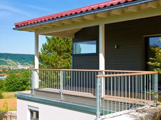 Fertighaus Klassische Bungalow von Bau-Fritz Schlüsselfertig ab 580000€, Bungalow Außenansicht 8