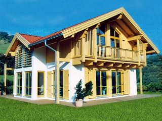 Fertighaus Königsee von ISARTALER HOLZHAUS Schlüsselfertig ab 299800€, Satteldach-Klassiker Außenansicht 1