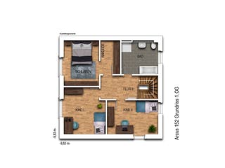 Massivhaus ELEGANZ 2152 von KONZEPTHAUS Schlüsselfertig ab 344100€, Stadtvilla Grundriss 2