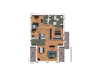 Massivhaus IDEAL 2990 von KONZEPTHAUS Schlüsselfertig ab 457800€, Bungalow Grundriss 1