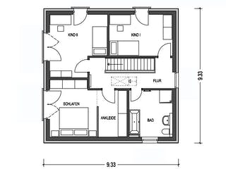 Massivhaus ELEGANZ 2130 von KONZEPTHAUS Schlüsselfertig ab 339600€, Stadtvilla Grundriss 2