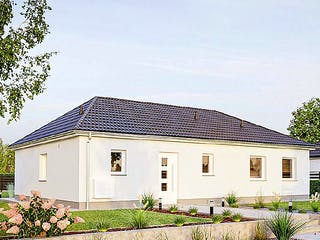 Massivhaus IDEAL 2760 von KONZEPTHAUS Schlüsselfertig ab 276200€, Bungalow Außenansicht 1