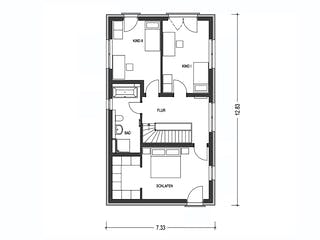 Massivhaus URBAN 2360 von KONZEPTHAUS Schlüsselfertig ab 384700€, Cubushaus Grundriss 2