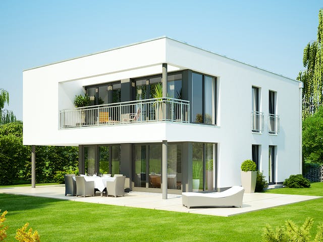 Massivhaus URBAN 2730 von KONZEPTHAUS Schlüsselfertig ab 540247€, Cubushaus Außenansicht 1