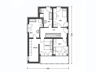 Massivhaus URBAN 2730 von KONZEPTHAUS Schlüsselfertig ab 498700€, Cubushaus Grundriss 2