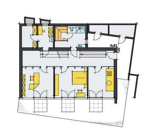 Fertighaus Baumann von KorteHaus®, Pultdachhaus Grundriss 2