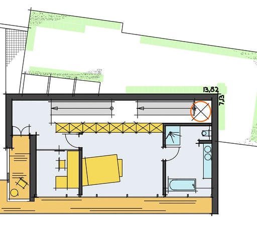 Fertighaus Baumann von KorteHaus®, Pultdachhaus Grundriss 3