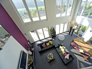 Fertighaus Breitinger von Korte Holzbau, Pultdachhaus Innenansicht 3