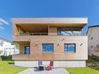 Fertighaus Dietrichs von Korte Holzbau, Cubushaus Außenansicht 1