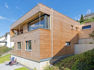 Fertighaus Dietrichs von Korte Holzbau, Cubushaus Außenansicht 6