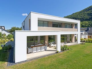 Fertighaus Füger von Korte Holzbau, Cubushaus Außenansicht 3
