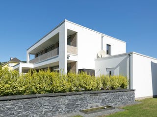 Fertighaus Füger von Korte Holzbau, Cubushaus Außenansicht 5