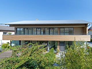 Fertighaus Kallenbach von Korte Holzbau, Satteldach-Klassiker Außenansicht 3