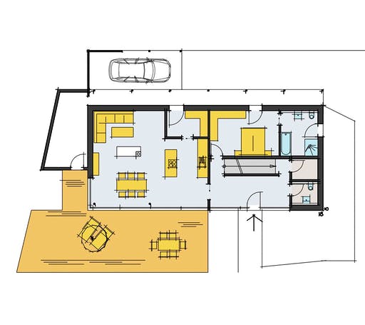 Fertighaus Kallenbach von KorteHaus®, Satteldach-Klassiker Grundriss 1