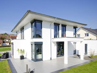 Fertighaus Mehnert von Korte Holzbau, Stadtvilla Außenansicht 1