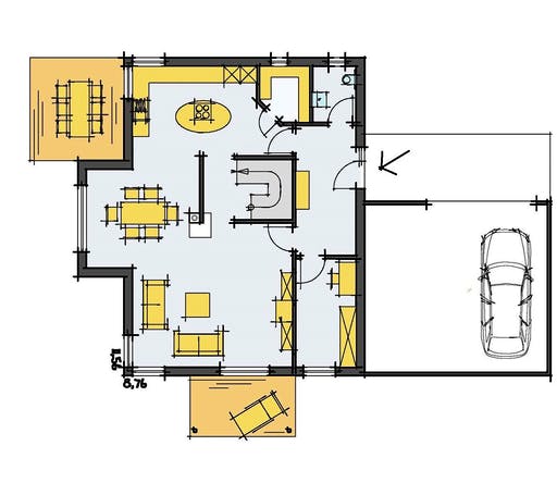 Fertighaus Mehnert von KorteHaus®, Stadtvilla Grundriss 1