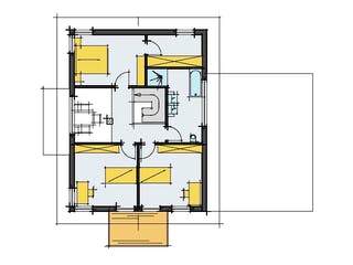 Fertighaus Mehnert von Korte Holzbau, Stadtvilla Grundriss 2