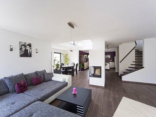 Fertighaus Mehnert von Korte Holzbau, Stadtvilla Innenansicht 1