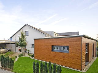 Fertighaus Schmidt-Wagner von Korte Holzbau, Satteldach-Klassiker Außenansicht 5