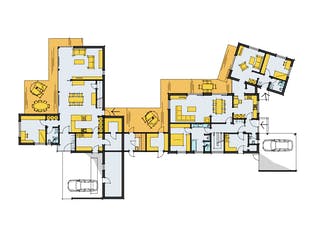Fertighaus Schmidt-Wagner von Korte Holzbau, Satteldach-Klassiker Grundriss 1