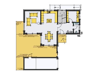 Fertighaus Schneider von Korte Holzbau, Satteldach-Klassiker Grundriss 1