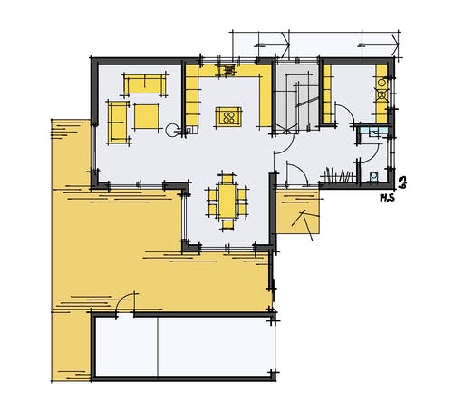 Fertighaus Schneider von KorteHaus®, Satteldach-Klassiker Grundriss 1
