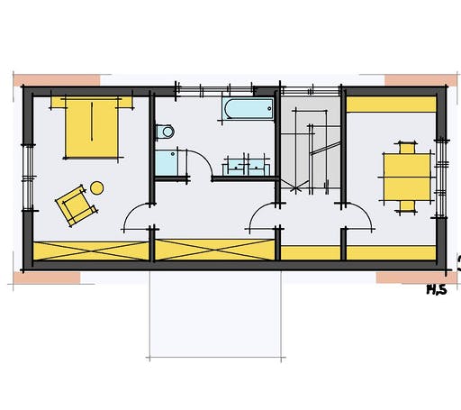 Fertighaus Schneider von KorteHaus®, Satteldach-Klassiker Grundriss 2