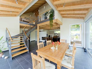 Fertighaus Scholz von Korte Holzbau, Satteldach-Klassiker Innenansicht 2