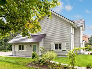 Fertighaus Todenhöfer von Korte Holzbau, Satteldach-Klassiker Außenansicht 4