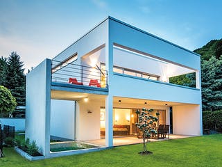 Massivhaus Freie Planung - Haus 1 von KOSIMA HAUS, Cubushaus Außenansicht 1