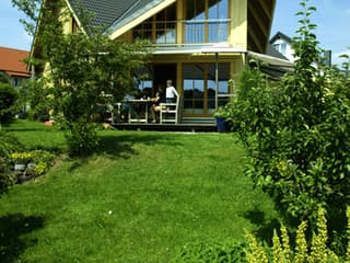 Fertighaus Kranich von Stommel Haus Schlüsselfertig ab 278000€, Blockhaus Außenansicht 10