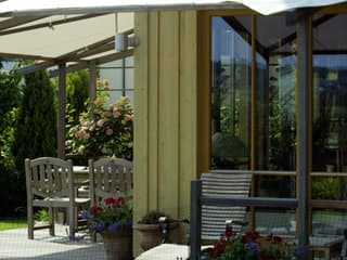 Fertighaus Kranich von Stommel Haus Schlüsselfertig ab 278000€, Blockhaus Außenansicht 13