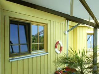 Fertighaus Kranich von Stommel Haus Schlüsselfertig ab 278000€, Blockhaus Außenansicht 16