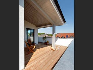 Fertighaus Kubistische Villa von Meisterstück-HAUS, Pultdachhaus Außenansicht 4