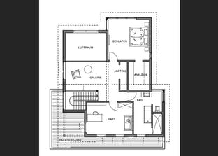 Kubistische Villa Grundriss