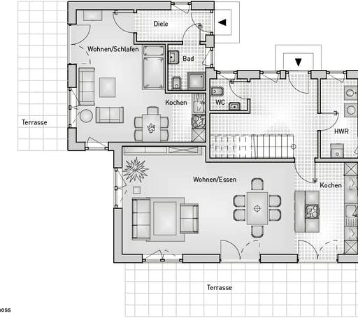 Kubus 25.18 EFH Floorplan 1