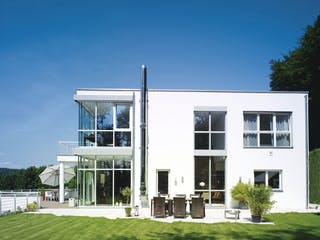 Fertighaus Kundenhaus 1 - Individuelle Planung von WeberHaus, Cubushaus Außenansicht 2