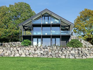 Fertighaus Kundenhaus Bad Laasphe von DAVINCI HAUS, Fachwerk Außenansicht 2